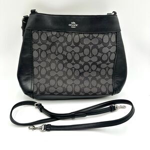Coach Small Signature Lexy Shoulder Bag - Smoke (Black/Gray)